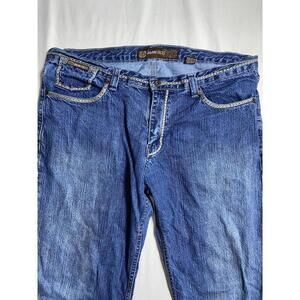 Urban Forces Denim Jean Men’s SZ 38 34 Blue 90s Y2K Embroidered